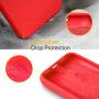 Miracase Liquid Silicone Case Compatible with iPhone 11 6.1 inch(2019), Gel Rubber Full Body Protection Shockproof Cover Case Drop Protection Case（Red）