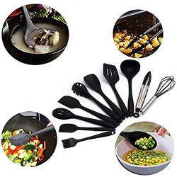 Ksone Cooking Utensil Set,10pcs Non-Stick Kitchenware Silicone Heat Resistant Kitchen Baking Tool Cooking Tool Sets