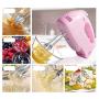 BINZHI Eggbeater Electric Household Mini Baking Tools High Power Hand-held Automatic Hair Cream Machine And Noodle Baking Mixer - Pink Kitchen gadget