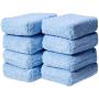 AmazonBasics Microfiber Car Applicator Pads, Blue, 8 Pack