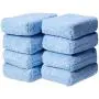AmazonBasics Microfiber Car Applicator Pads, Blue, 8 Pack
