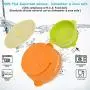 2 Pack Baby Bowls, Best Suction Bowls with Lid for Baby Toddler Self-Feeding, 100% Safe Leak-Proof Silicone Bowl, Dishwasher & Microwave Safe