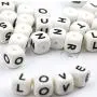 Baby Love Home 60pcs 12mm Silicone Beads in 26 Letters Baby Teether DIY Nursing Necklace Bracelet Accessories BPA Free Newborn Mom Gift