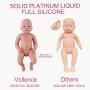 Vollence 22 Inch Lifelike Baby Dolls That Look Real,Not Vinyl Material Dolls,Real Full Weighted Silicone Baby Doll,Newborn Baby Dolls,Handcrafte Collectible Realistic Baby Dolls - Girl