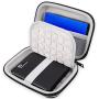 Lacdo EVA Shockproof Carrying Travel Case for 2.5-Inch Portable External Hard Drive, Seagate Expansion, Toshiba Canvio Basics, Silicon Power, GPS Camera and External Battery Pack, Large Size