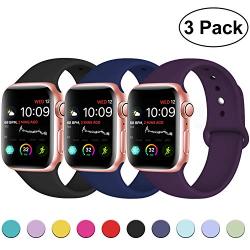 DaQin Band Compatible with Apple Watch 38mm 40mm 42mm 44mm for Women and Men, Sport Replacement Wristbands for iWatch Series 5 Series 4 Series 3/2/1, S/M, M/L