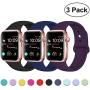 DaQin Band Compatible with Apple Watch 38mm 40mm 42mm 44mm for Women and Men, Sport Replacement Wristbands for iWatch Series 5 Series 4 Series 3/2/1, S/M, M/L