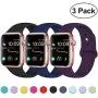 DaQin Band Compatible with Apple Watch 38mm 40mm 42mm 44mm for Women and Men, Sport Replacement Wristbands for iWatch Series 5 Series 4 Series 3/2/1, S/M, M/L