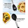 Kitchen Utensil Set, 13 Silicone Cooking Utensil Set, Silicone Utensil Spatula Set for Nonstick Cookware, ChicAid Kitchen Gadgets with Silicone Stainless Steel Handles(black, 13pcs)