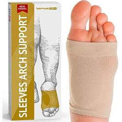 Metatarsal Compression Arch Support Sleeve Cushioned Arch Support Soft Elastic Reusable Gel Pad Fabric Arch Socks for Flat Foot Pain Relief Plantar Fasciitis Heel Spurs Women Men