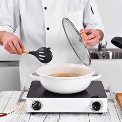 Silicone kitchenware 9 Pieces Wooden Handle Nonstick Cookware Cooking Tools Food Grade Silicone Cooking Utensils Kitchen Utensils Set Suitable For Any Occasion Of The Best Housewarming Gifts Very suit