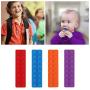 RTMOK Silicone Sensory Chew Necklace Brick, Textured Chewing Pendant Oral Motor Teething and Biting Chewy Toys for Autism ADHD Anxiety Toddlers Boys Girls Biting Needs