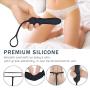 Vibrator Anal Dildo Plug with Penis Ring, Fidech 9 Speeds Silicone Rechargeable Waterproof Prostate Massager Sex Toy Butt Plug for Men, Women and Couples
