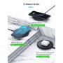 Wireless Charger Pad, Seneo 10W Fast Wireless Charging, 7.5W Compatible iPhone 11/11 Pro/11 Pro Max/XR/Xs Max/Xs/X/8/8P/New Airpods, 10W Compatible Galaxy S10/S9/Note 10/Note 9 (NO AC Adapter)-Black