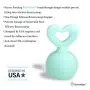 Bumblebee Manual Breast Pump with 2 Pack Breastfeeding Milk Saver Light Blue Star & Heart Stopper & lid in Gift Box Breastpump 100% Food Grade Silicone bpa PVC and Phthalate Free