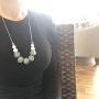 Baby Teething Necklace for Mom, Silicone Teething Necklace, BPA Free (Gray/Mint/White)