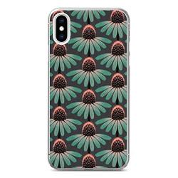 Flower Clear Edge Cell Phone Case Fit iPhone X & iPhone Xs & iPhone 10 (5.8inch) Anti Drop