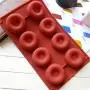 Longay 1pcs Silicone Donut Cupcake Mold Muffin Chocolate Cake Candy Cookie Baking Mould Pan