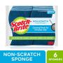 Scotch-Brite Non-Scratch Scrub Sponge, Cleaning Power for Everyday Jobs, 6 Scrub Sponges