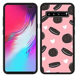 Samsung Galaxy S10 5G Case,Flexible Soft TPU Cover Shell,Slim Silicone Black Rubber Non-Slip Durable Design Protective Phone Case for Samsung Galaxy S10 5G -Biscuits