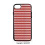 SCOCICI Non-Slip Drop Protection Smart Cell Phone Case Vintage Style Checkered Pattern Christmas Design Kitchenware Picnic Cafe Cloth Image Art Decorative Compatible with iPhone 8