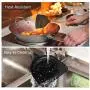 HIZLJJ Heat Resistant Silicone Cooking Utensil Set (11 Pieces) with Copper Plated Handle Silicone Kitchenware Set Nonstick Cooking Utensils Silicone Cooking Kitchen Utensils Set