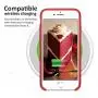 SURPHY Silicone Case Compatible for iPhone 8 iPhone 7 Case, Soft Liquid Silicone Slim Rubber Protective Phone Case Cover (with Microfiber Lining) for iPhone 7 iPhone 8 4.7", Red
