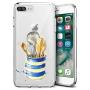 iPhone 7 Plus 8 Plus Case, Soft TPU Slim-Fit Flexible Ultra-Thin Clear Case, Full-Body Rugged Bumper Print Kitchenware Case for iPhone 7 Plus 8 Plus, Transparent