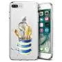 iPhone 7 Plus 8 Plus Case, Soft TPU Slim-Fit Flexible Ultra-Thin Clear Case, Full-Body Rugged Bumper Print Kitchenware Case for iPhone 7 Plus 8 Plus, Transparent