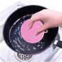 AOLANS Silicone Dish Sponge Washing Brush Scrubber 5 Pack Household Cleaning Sponge Food Grade Free Brush kitchenware (5 Color)