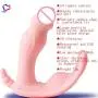 Pink Wearable Remote Control G-Spot, Clitoris & Anal Waterproof Silicone Butterfly Vibrator Dildo Adult Sex Toy