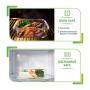 Prep Naturals Glass Meal Prep Containers - Food Prep Containers with Lids Meal Prep - Food Storage Containers Airtight - Lunch Containers Portion Control Containers Bpa-Free (5 Pack,30 Ounce)