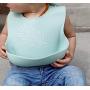 Simka Rose Silicone Bib - Waterproof Baby Bibs for Girls and Boys - Perfect for Babies and Toddlers - Easy to Clean Feeding Bibs - Set of 3 (Rust/Sand/Sage)