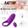 Exquisite Workmanship Male Longer Lasting Shake Rooster C?ckríng,Silicone Happy Toys Shock 10 Speeds USB Charged Brush Stimulators, Tshirt