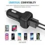 Maxboost Car Charger with SmartUSB Port 4.8A/24W [Black] Portable Charger for iPhone 11 Pro Max XS X 8 7 6s 6 Plus 5S SE, Galaxy S10 S9 S8 Edge, Note 10 9 8, LG G7 G8, HTC, Nexus, Pixel, iPad Pro