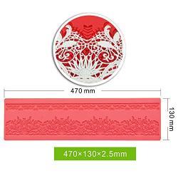 Edible Border Cake Lace Mats Silicone Decoration Mat for Fondant Art Kitchenware AK-LSM-03