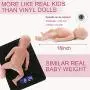Vollence 18 inch Full Silicone Realistic Baby Doll,Not Vinyl Material Dolls,Real Full Body Silicone Baby Dolls,Reborn Baby Dolls That Look Real, Handmade Lifelike Silicone Baby Doll - Boy