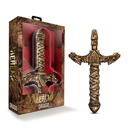 Blush The Realm Drago Fantasy Sword Handle for Lock On Silicone Dildos, Sex Toy for Women, Sex Toy for Adults, Bronze