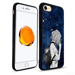 Glossy Edge Cover Case Fit for iPhone 7 (2016)/iPhone 8 (2017) [4.7inch] Girl