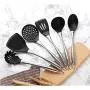 High Temperature Resistant Silicone Spatula Cooking Shovel Kitchen Stainless Steel kitchenware(6 Packs)
