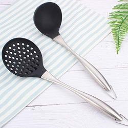 ????Libobo????Stainless Steel Handle Silicone Kitchenware Set Kitchen Supplies (D)