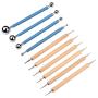 Meuxan 10 Piece Dotting Tools Ball Styluses for Rock Painting, Pottery Clay Modeling Embossing Art