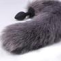 Vibó?Rators Toy for Women Artificial Fox Tail Silicone Anales Plug Couple Game Cosplay Props Anales Trainer Beginner Gray by YSQ-SH