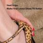 Heel Grips,Gel Heel Liners for Women Men, Heel Pads Cushion Inserts, Slippage Grips for Loose Shoes, Anti-Blister, Clear (5 Pairs)