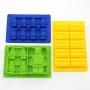 Youdepot Yellow Building Brick Blue Green Multi-size Minifigure Silicone Ice Tray Candy Mold Set (Blue/Green/Yellow)
