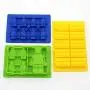 Youdepot Yellow Building Brick Blue Green Multi-size Minifigure Silicone Ice Tray Candy Mold Set (Blue/Green/Yellow)