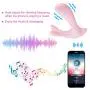 G Spot Mermaid Vibrator, Electric Handheld Sex Toy for Female Adult with Bluetooth Remote Control by Phone, Food Grade Silicone with IP66 Waterproof [Pink]