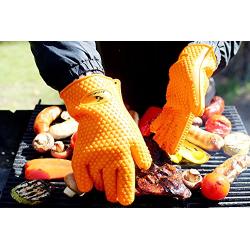 AssistChef BBQ Grilling Gloves Set with Meat Shredders and Soft Silicone Baster Brush