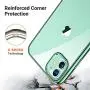TORRAS Crystal Clear iPhone 11 Case, [Anti-Yellow] Soft Silicone TPU Thin Cover Slim Phone Case for iPhone 11 6.1 inch 2019, Green