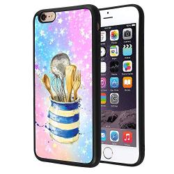 iPhone 6s 6 Case,Flexible Soft TPU Cover Shell,Slim Silicone Black Rubber Non-Slip Durable Design Protective Phone Case for iPhone 6s 6 -Kitchenware